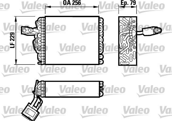 Valeo 817032 - Iztvaikotājs, Gaisa kondicionēšanas sistēma autodraugiem.lv