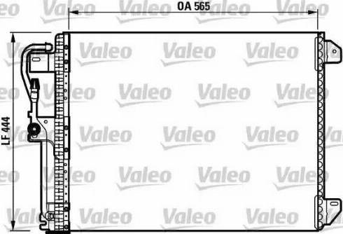 Valeo 817022 - Kondensators, Gaisa kond. sistēma autodraugiem.lv