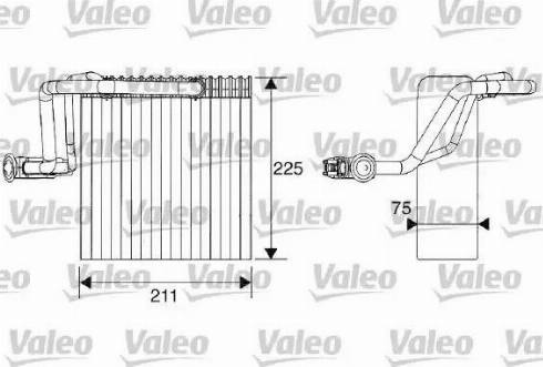 Valeo 817161 - Iztvaikotājs, Gaisa kondicionēšanas sistēma autodraugiem.lv