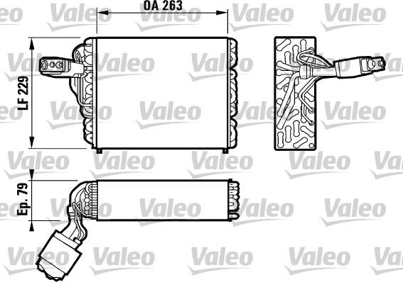 Valeo 817109 - Iztvaikotājs, Gaisa kondicionēšanas sistēma autodraugiem.lv