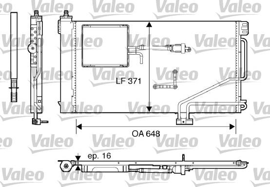 Valeo 817849 - Kondensators, Gaisa kond. sistēma autodraugiem.lv