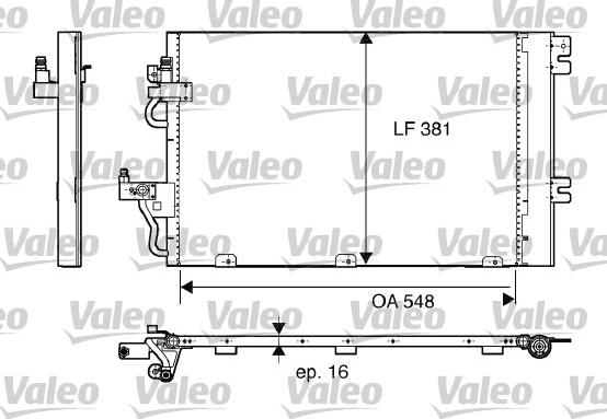Valeo 817839 - Kondensators, Gaisa kond. sistēma autodraugiem.lv