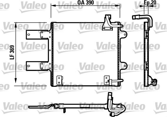 Valeo 817246 - Kondensators, Gaisa kond. sistēma autodraugiem.lv