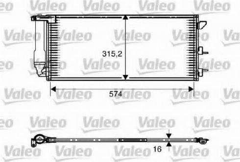 Valeo 817707 - Kondensators, Gaisa kond. sistēma autodraugiem.lv