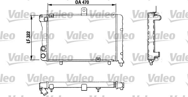 Valeo 883809 - Radiators, Motora dzesēšanas sistēma autodraugiem.lv
