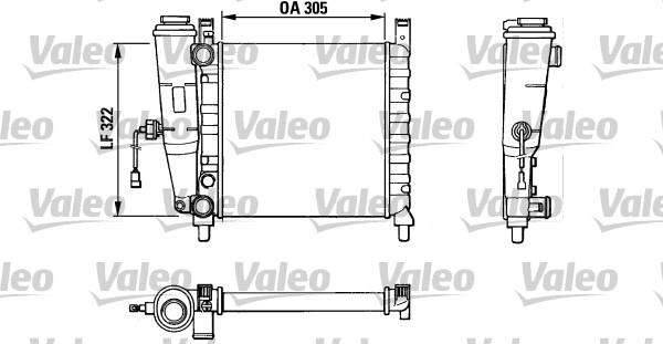 Valeo 883826 - Radiators, Motora dzesēšanas sistēma autodraugiem.lv