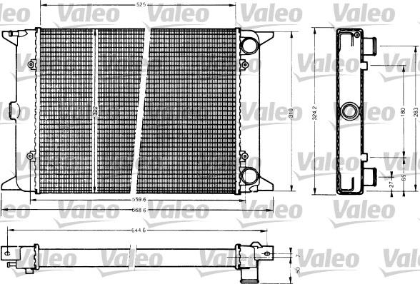 Valeo 883766 - Radiators, Motora dzesēšanas sistēma autodraugiem.lv