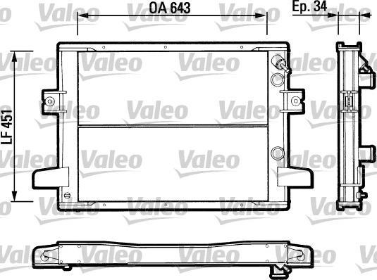 Valeo 883787 - Radiators, Motora dzesēšanas sistēma autodraugiem.lv