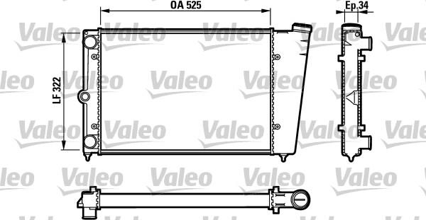 Valeo 883725 - Radiators, Motora dzesēšanas sistēma autodraugiem.lv