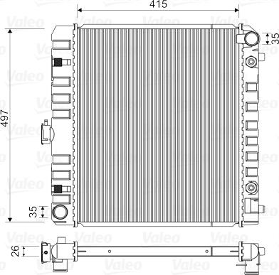 Valeo 883778 - Radiators, Motora dzesēšanas sistēma autodraugiem.lv