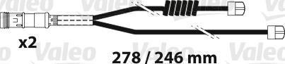 Valeo 882314 - Indikators, Bremžu uzliku nodilums autodraugiem.lv
