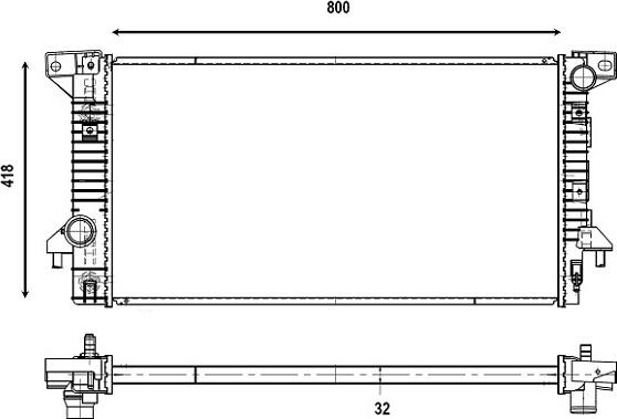 Valeo 876013 - Radiators, Motora dzesēšanas sistēma autodraugiem.lv