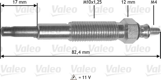 Valeo 345 199 - Kvēlsvece autodraugiem.lv