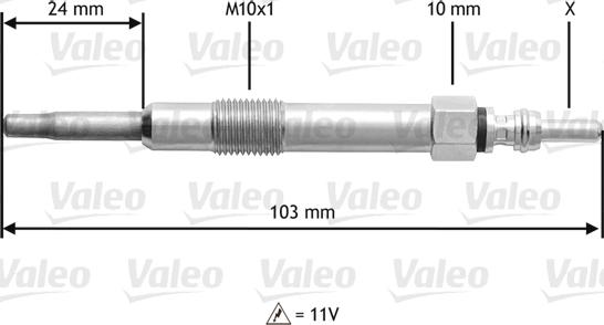 Valeo 345114 - Kvēlsvece autodraugiem.lv