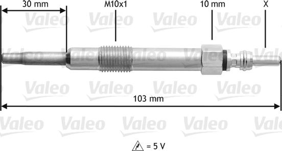 Valeo 345115 - Kvēlsvece autodraugiem.lv