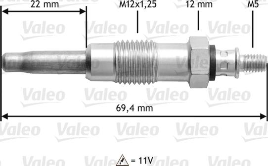 Valeo 345116 - Kvēlsvece autodraugiem.lv