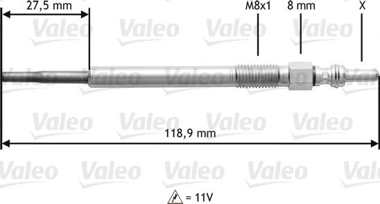 Valeo 345118 - Kvēlsvece autodraugiem.lv