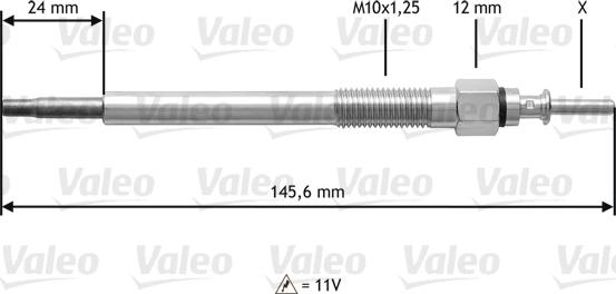 Valeo 345133 - Kvēlsvece autodraugiem.lv