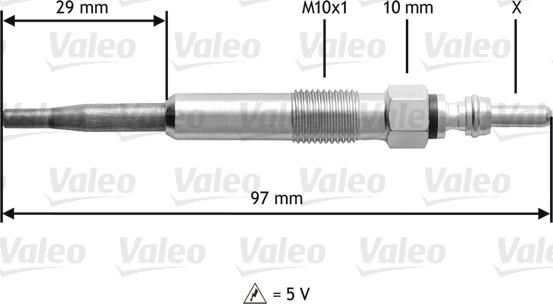 Valeo 345125 - Kvēlsvece autodraugiem.lv