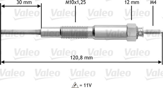 Valeo 345173 - Kvēlsvece autodraugiem.lv