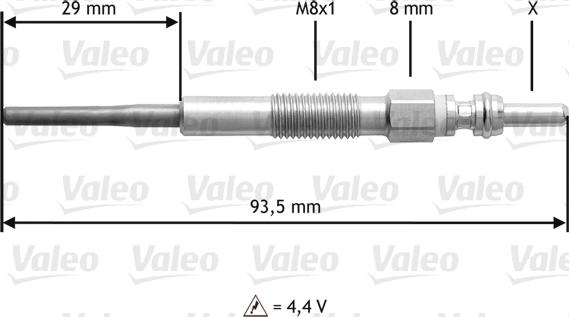 Valeo 345206 - Kvēlsvece autodraugiem.lv