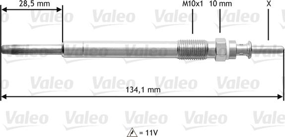 Valeo 345208 - Kvēlsvece autodraugiem.lv