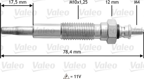 Valeo 345214 - Kvēlsvece autodraugiem.lv