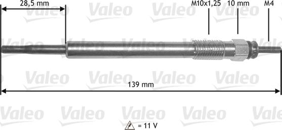 Valeo 345211 - Kvēlsvece autodraugiem.lv