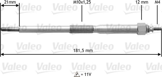 Valeo 345220 - Kvēlsvece autodraugiem.lv