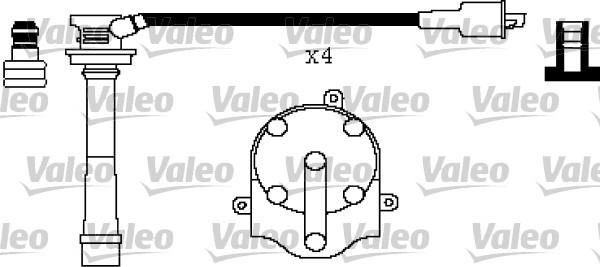 Valeo 346430 - Augstsprieguma vadu komplekts autodraugiem.lv