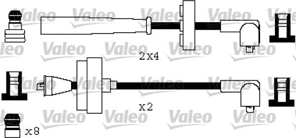 Valeo 346582 - Augstsprieguma vadu komplekts autodraugiem.lv