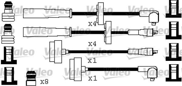 Valeo 346521 - Augstsprieguma vadu komplekts autodraugiem.lv