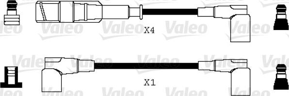 Valeo 346070 - Augstsprieguma vadu komplekts autodraugiem.lv