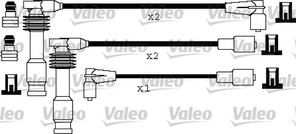 Valeo 346194 - Augstsprieguma vadu komplekts autodraugiem.lv