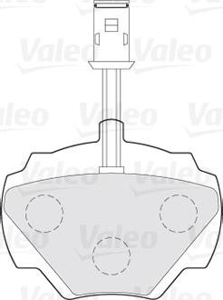 Valeo 301497 - Bremžu uzliku kompl., Disku bremzes autodraugiem.lv