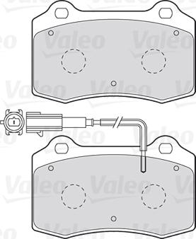 Valeo 301466 - Bremžu uzliku kompl., Disku bremzes autodraugiem.lv