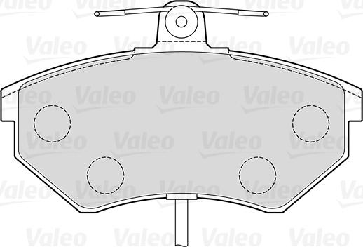 VALEO 301484 - Bremžu uzliku kompl., Disku bremzes autodraugiem.lv