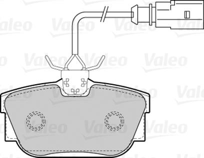 Valeo 301650 - Bremžu uzliku kompl., Disku bremzes autodraugiem.lv