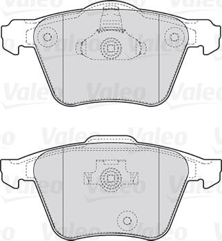 Valeo 301657 - Bremžu uzliku kompl., Disku bremzes autodraugiem.lv