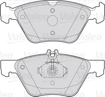 Valeo 301636 - Bremžu uzliku kompl., Disku bremzes autodraugiem.lv