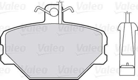 Valeo 301095 - Bremžu uzliku kompl., Disku bremzes autodraugiem.lv