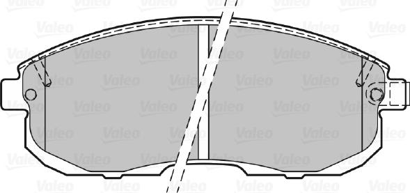 Valeo 670013 - Bremžu uzliku kompl., Disku bremzes autodraugiem.lv