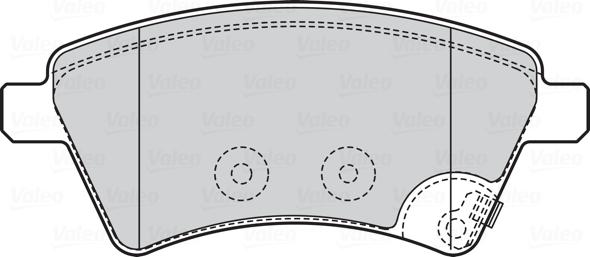 Valeo 301804 - Bremžu uzliku kompl., Disku bremzes autodraugiem.lv