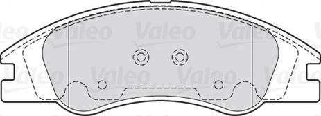 Valeo 301705 - Bremžu uzliku kompl., Disku bremzes autodraugiem.lv