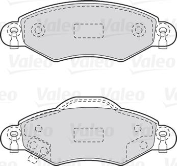 Valeo 301736 - Bremžu uzliku kompl., Disku bremzes autodraugiem.lv