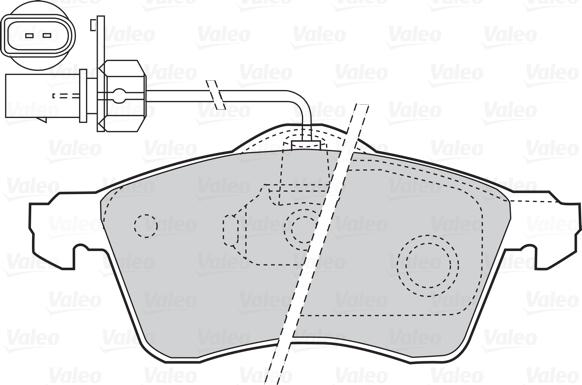 Valeo 302047 - Bremžu uzliku kompl., Disku bremzes autodraugiem.lv