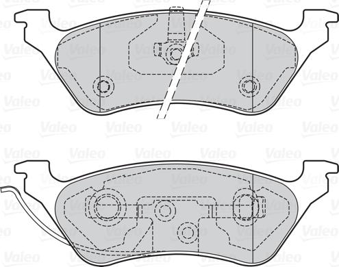 Valeo 302 057 - Bremžu uzliku kompl., Disku bremzes autodraugiem.lv