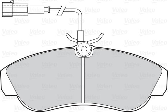 Valeo 302061 - Bremžu uzliku kompl., Disku bremzes autodraugiem.lv