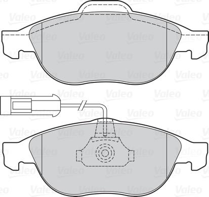 Valeo 302074 - Bremžu uzliku kompl., Disku bremzes autodraugiem.lv