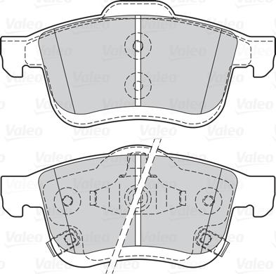 Valeo 302163 - Bremžu uzliku kompl., Disku bremzes autodraugiem.lv